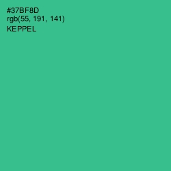 #37BF8D - Keppel Color Image