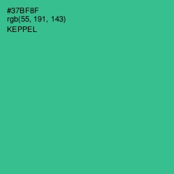 #37BF8F - Keppel Color Image