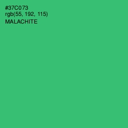 #37C073 - Malachite Color Image