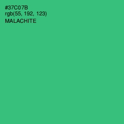#37C07B - Malachite Color Image