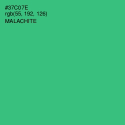 #37C07E - Malachite Color Image