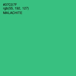 #37C07F - Malachite Color Image