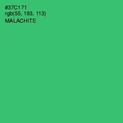 #37C171 - Malachite Color Image