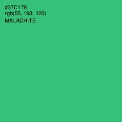 #37C178 - Malachite Color Image