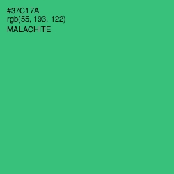 #37C17A - Malachite Color Image