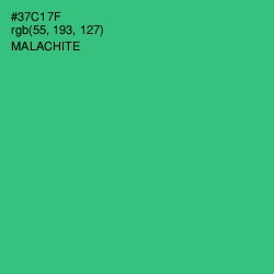 #37C17F - Malachite Color Image