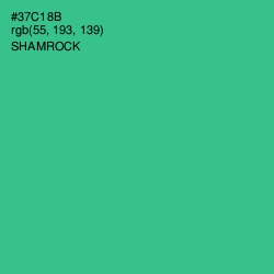 #37C18B - Shamrock Color Image