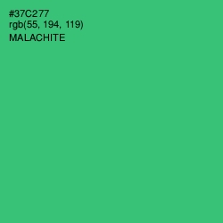 #37C277 - Malachite Color Image