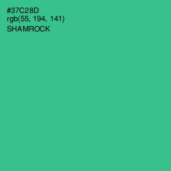#37C28D - Shamrock Color Image