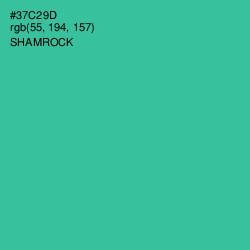 #37C29D - Shamrock Color Image