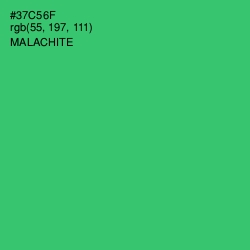 #37C56F - Malachite Color Image