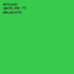 #37CA4D - Malachite Color Image