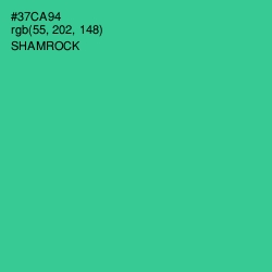 #37CA94 - Shamrock Color Image