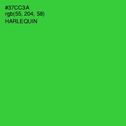 #37CC3A - Harlequin Color Image
