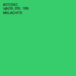 #37CD6C - Malachite Color Image