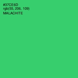 #37CE6D - Malachite Color Image