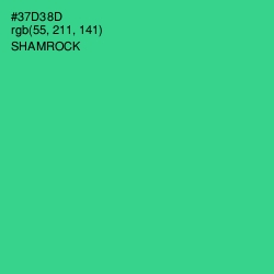 #37D38D - Shamrock Color Image