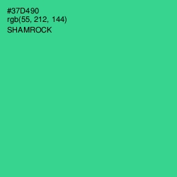 #37D490 - Shamrock Color Image