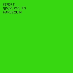 #37D711 - Harlequin Color Image