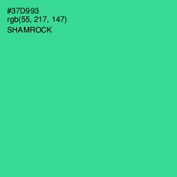#37D993 - Shamrock Color Image