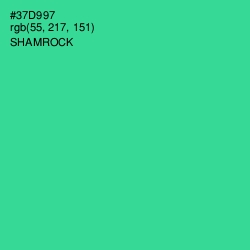 #37D997 - Shamrock Color Image