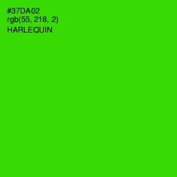 #37DA02 - Harlequin Color Image