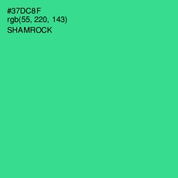 #37DC8F - Shamrock Color Image