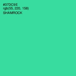 #37DC9E - Shamrock Color Image