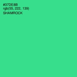 #37DE8B - Shamrock Color Image