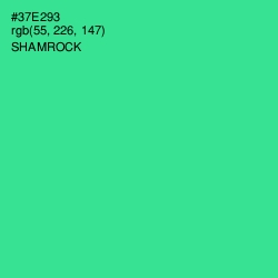 #37E293 - Shamrock Color Image
