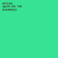#37E294 - Shamrock Color Image