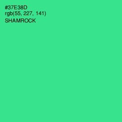 #37E38D - Shamrock Color Image