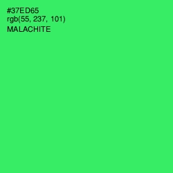 #37ED65 - Malachite Color Image