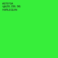 #37EF3A - Harlequin Color Image