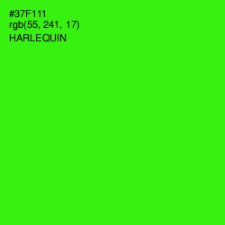 #37F111 - Harlequin Color Image