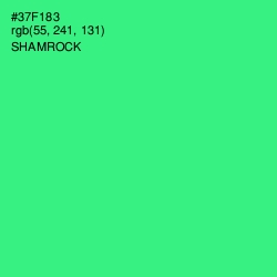 #37F183 - Shamrock Color Image