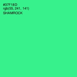 #37F18D - Shamrock Color Image