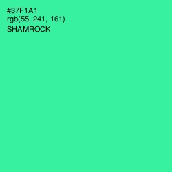 #37F1A1 - Shamrock Color Image