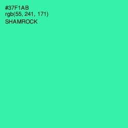 #37F1AB - Shamrock Color Image