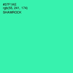 #37F1AE - Shamrock Color Image