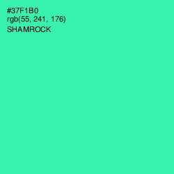 #37F1B0 - Shamrock Color Image