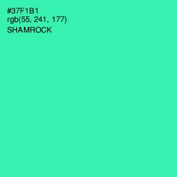 #37F1B1 - Shamrock Color Image