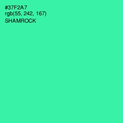 #37F2A7 - Shamrock Color Image