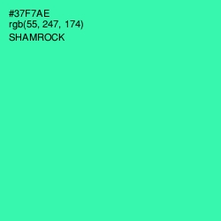 #37F7AE - Shamrock Color Image