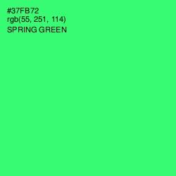 #37FB72 - Spring Green Color Image