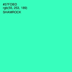 #37FDBD - Shamrock Color Image