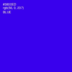 #3800ED - Blue Color Image