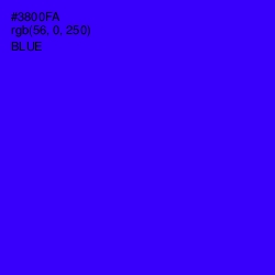 #3800FA - Blue Color Image