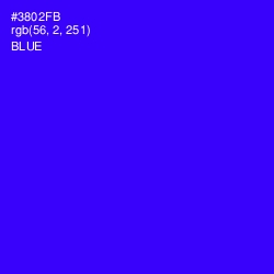 #3802FB - Blue Color Image