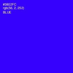 #3802FC - Blue Color Image